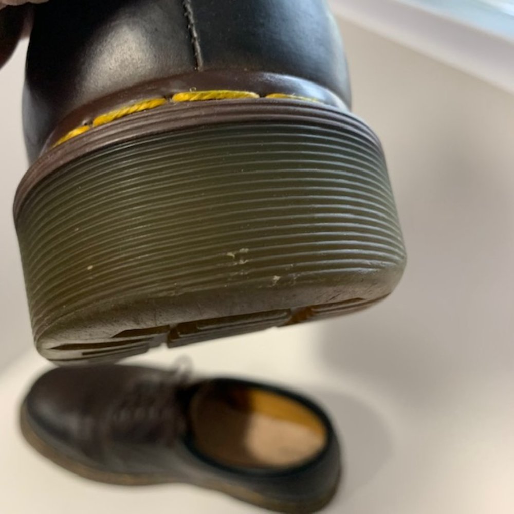 Doc Dr. Martens 5 Eye Padded Collar Oxford Gouche Crazy Horse US 11 - Picture 4 of 8